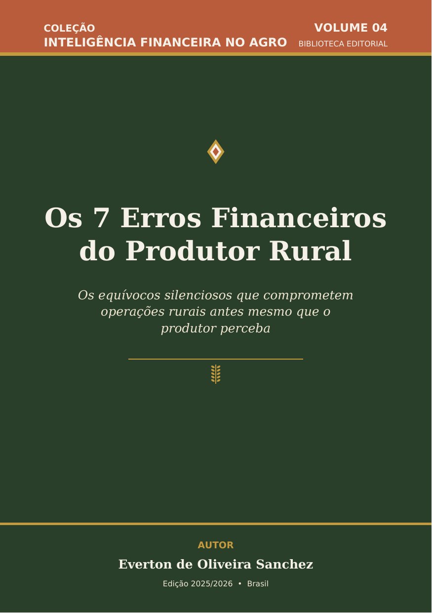 Capa do Volume 04 — Os 7 Erros Financeiros do Produtor Rural